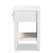 Baxton Studio Naomi and Transitional White Finished Wood 1-Drawer Bedroom Nightstand 168-10822 - alternate 9